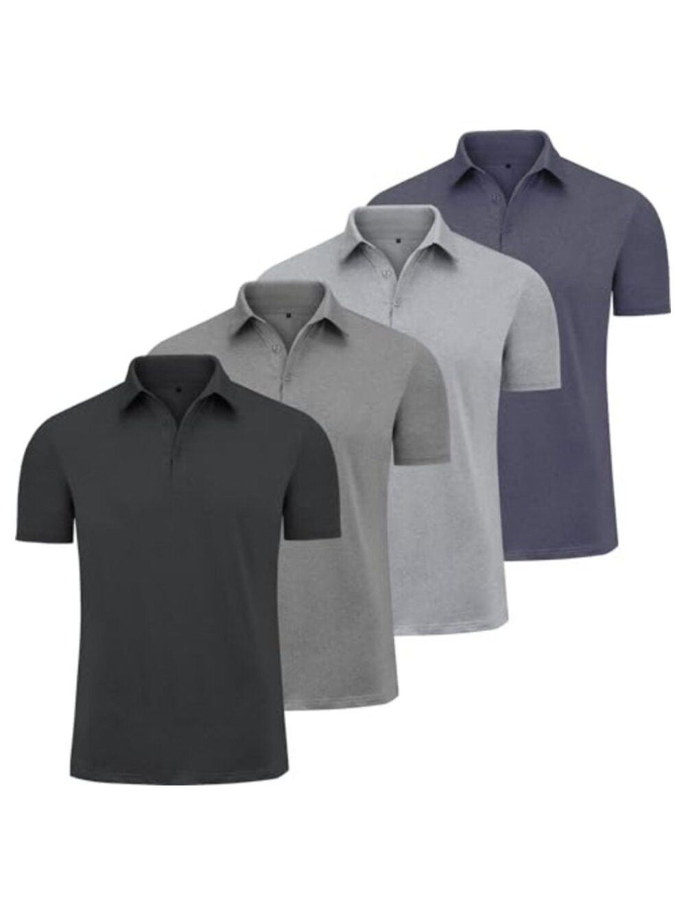 Men's Golf Polo Shirt Short Sleeve Quick-Dry Performance Athleisure Casual Top